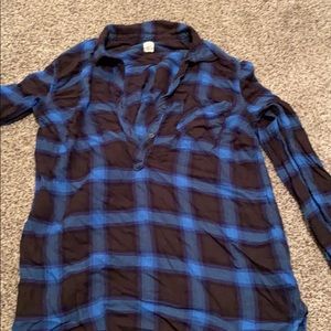 Gap maternity flannel shirt
